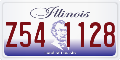 IL license plate Z541128