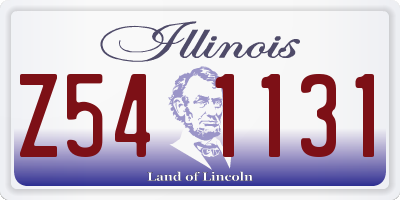 IL license plate Z541131