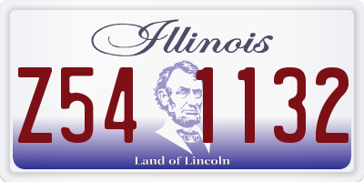 IL license plate Z541132