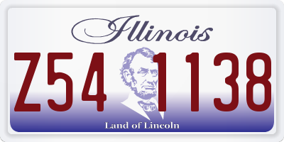 IL license plate Z541138