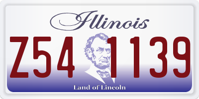 IL license plate Z541139