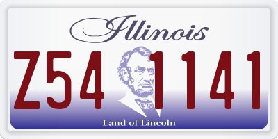 IL license plate Z541141