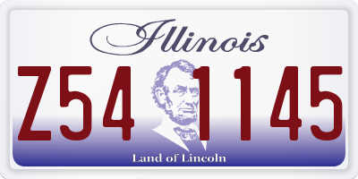 IL license plate Z541145