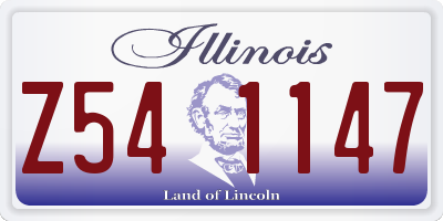 IL license plate Z541147