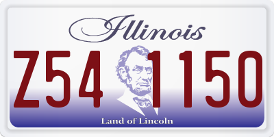 IL license plate Z541150