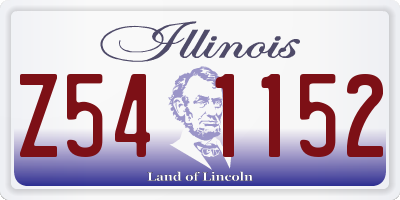 IL license plate Z541152