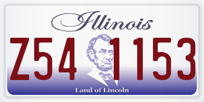 IL license plate Z541153