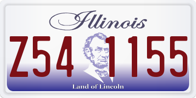 IL license plate Z541155
