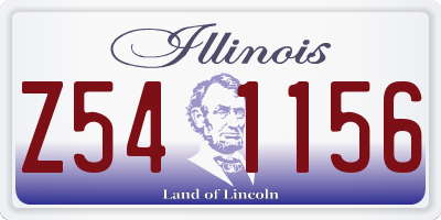 IL license plate Z541156