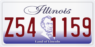 IL license plate Z541159