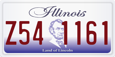 IL license plate Z541161
