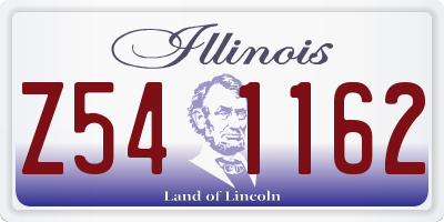 IL license plate Z541162