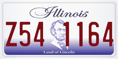 IL license plate Z541164