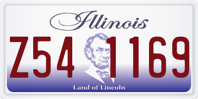 IL license plate Z541169