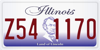 IL license plate Z541170
