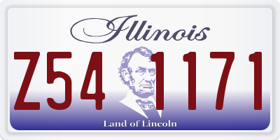 IL license plate Z541171