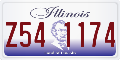 IL license plate Z541174