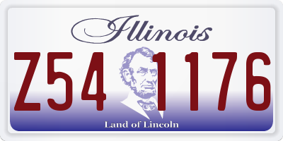 IL license plate Z541176