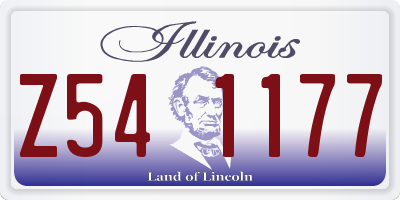 IL license plate Z541177