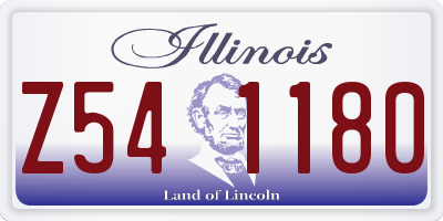 IL license plate Z541180