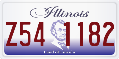IL license plate Z541182