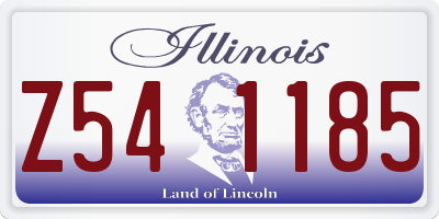 IL license plate Z541185