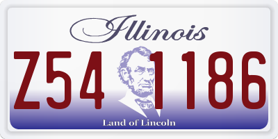 IL license plate Z541186