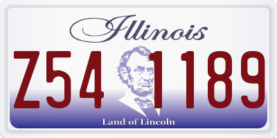 IL license plate Z541189