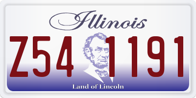 IL license plate Z541191
