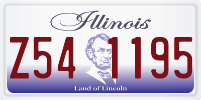 IL license plate Z541195