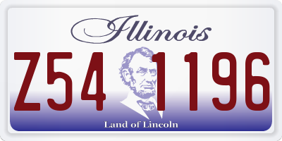 IL license plate Z541196