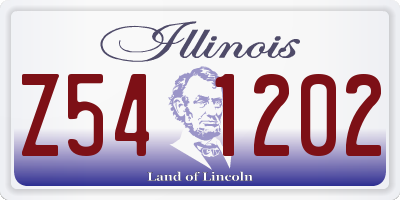 IL license plate Z541202