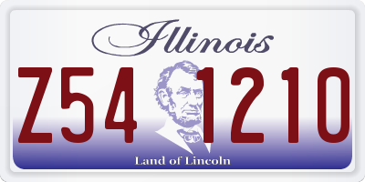 IL license plate Z541210