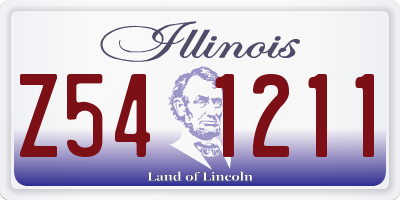 IL license plate Z541211