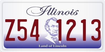 IL license plate Z541213