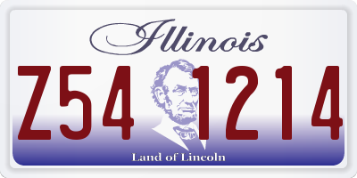 IL license plate Z541214