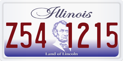 IL license plate Z541215
