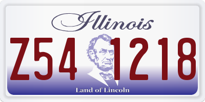 IL license plate Z541218