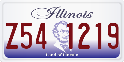IL license plate Z541219