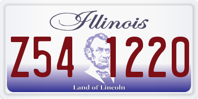 IL license plate Z541220