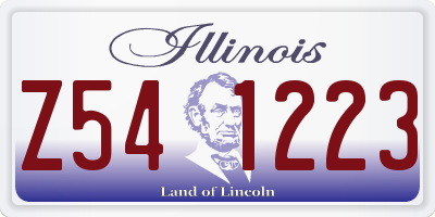 IL license plate Z541223