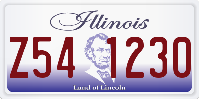 IL license plate Z541230