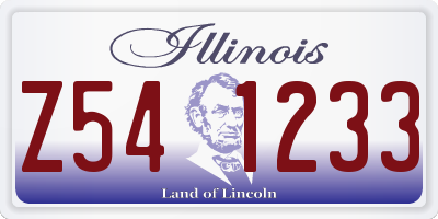 IL license plate Z541233