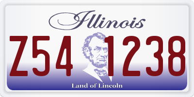 IL license plate Z541238
