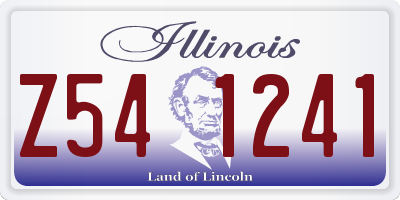 IL license plate Z541241
