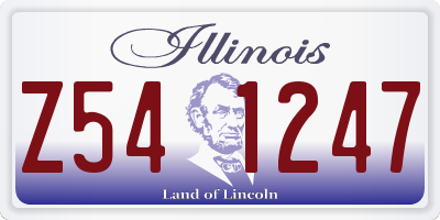 IL license plate Z541247