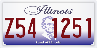 IL license plate Z541251
