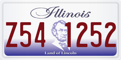 IL license plate Z541252
