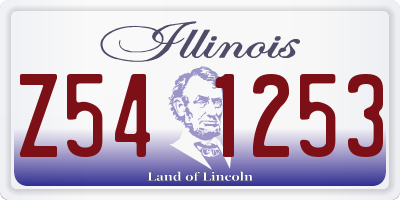 IL license plate Z541253