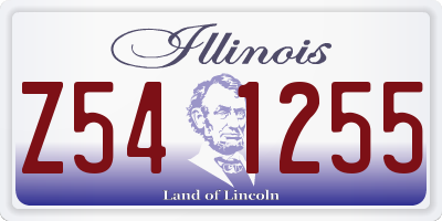 IL license plate Z541255